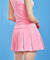 CHUCUCHU Women's Mesh Dual Skirt - Pink