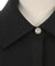 MYCL Pearl Button Collar T-Shirt - Black