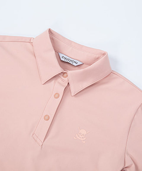 CHUCUCHU Item Polo Tee - Pink