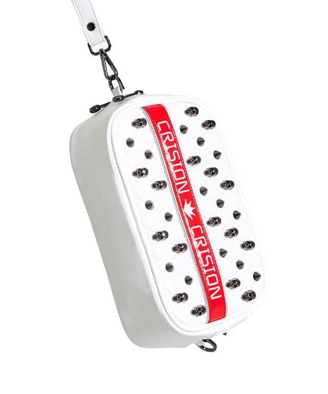 Verabone Collection Two Zipper Pouch Bag - White / Red