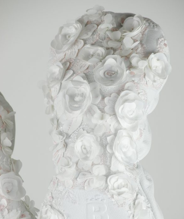 [Limited Edition] Baron Golf Flower Driver, Wood, Utility Cover made by Finest Calf Leather [Hand-made] - White