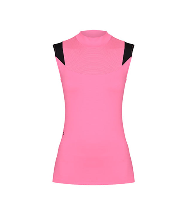 CHUCUCHU Women's Shoulder Point Top - Pink