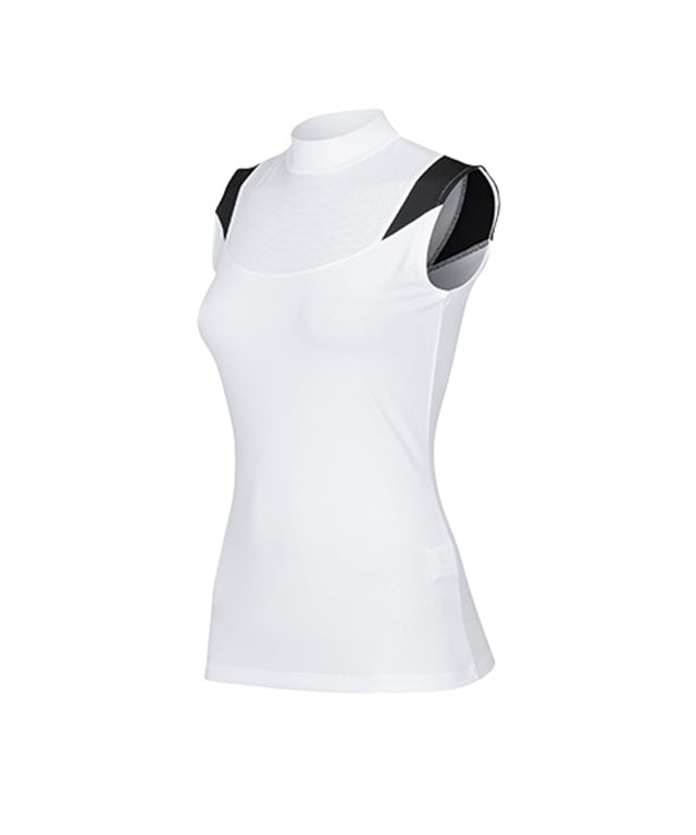 CHUCUCHU Women's Shoulder Point Top - White