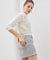 MYCL  Zipper Culotte Skirt - Grey